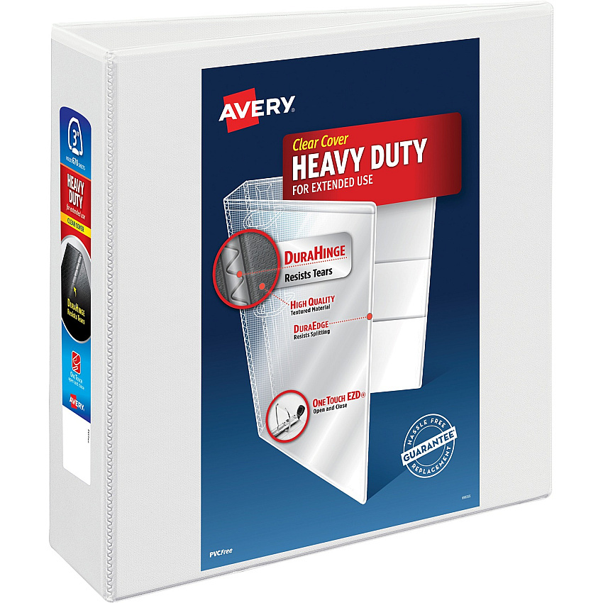Avery Heavy-Duty View White 3" Binder (AVE79193)