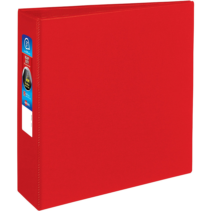 Avery Heavy-Duty Red 3" Binder (AVE79583)