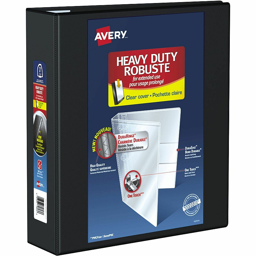 Avery Heavy-Duty View Black 3" Binder (AVE79693)