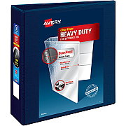 Avery Heavy-Duty View Navy Blue 3" Binder (AVE79803)