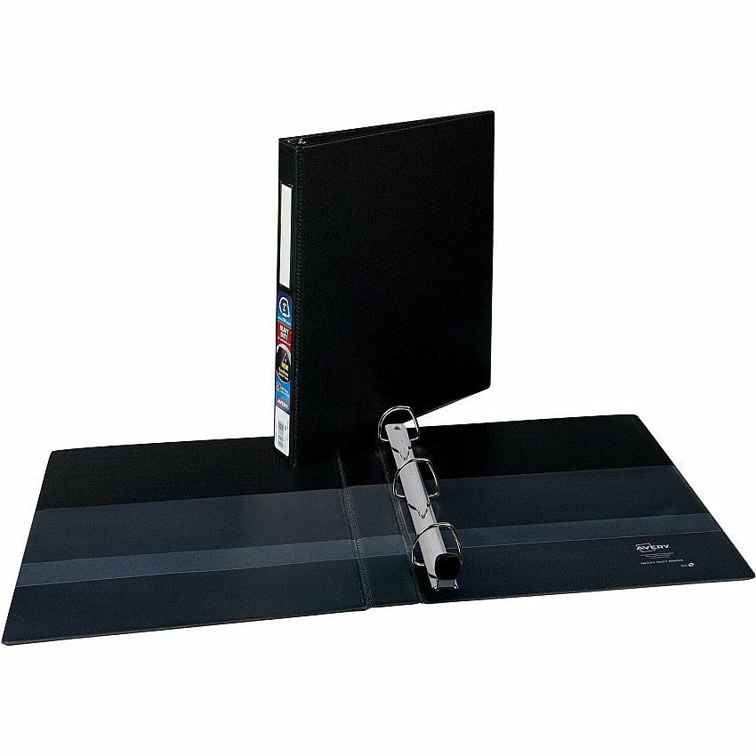 Avery Heavy Duty Binder 1" , One Touch Locking D Rings, Black (AVE79990)
