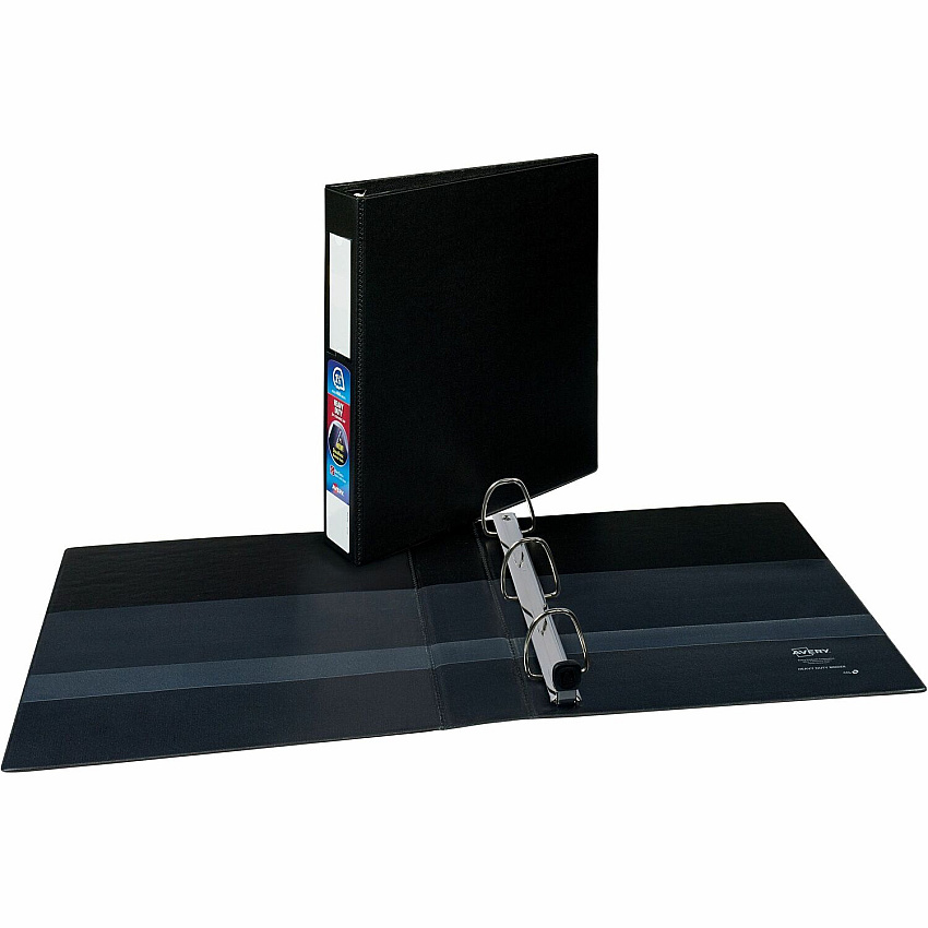 Avery Heavy Duty Binder 1½" , One Touch Locking D Rings, Black (AVE79991)