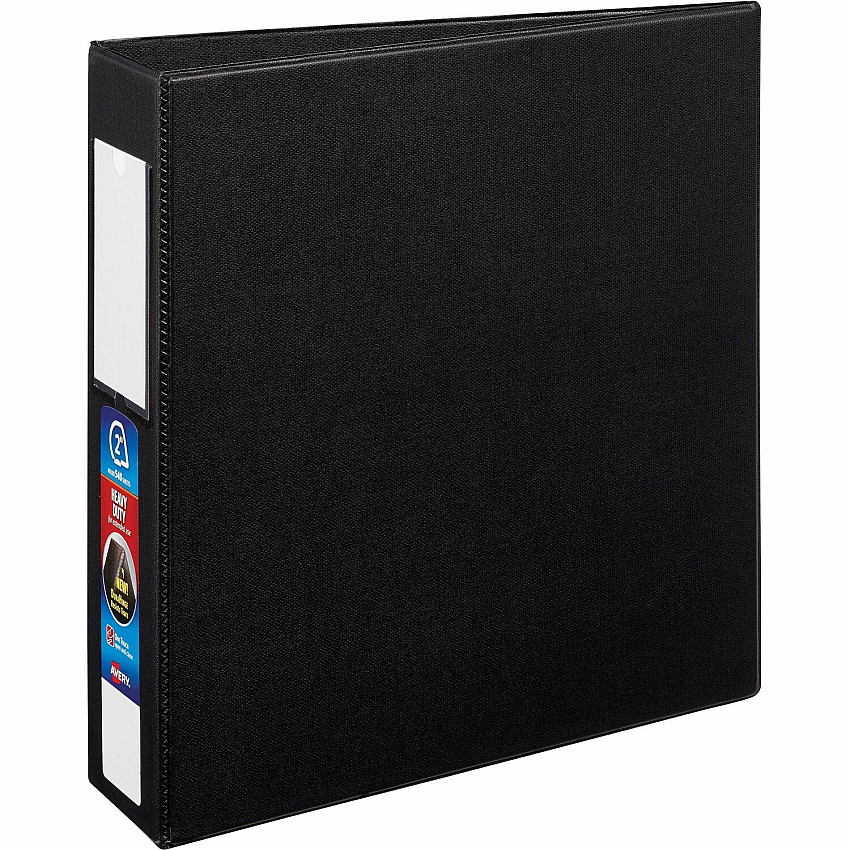 Avery Heavy Duty Binder 2" , One Touch Locking D Rings, Black (AVE79992)