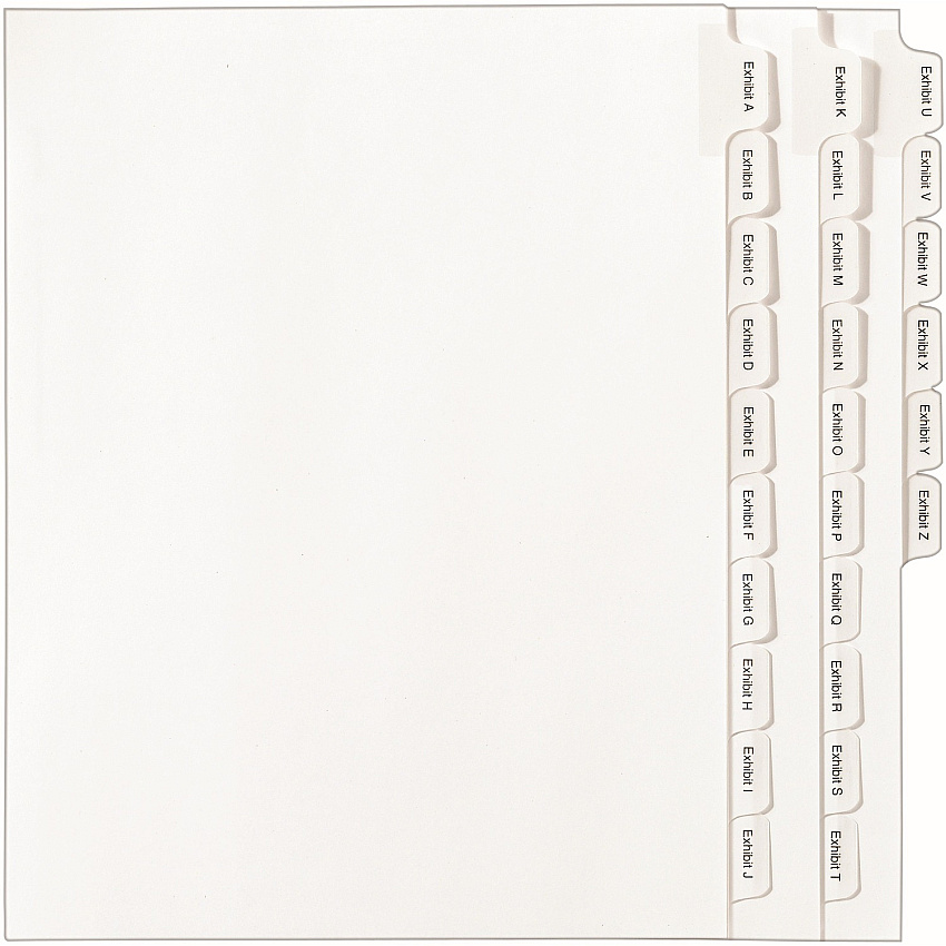 Avery Allstate Style EXHIBIT Tab Legal Dividers (AVE82105)