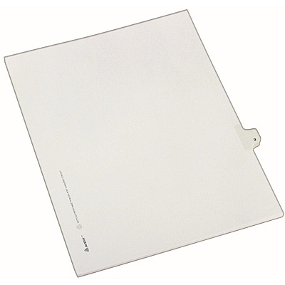 Avery Individual Legal Dividers Allstate(R) Style, Letter Size, Side Tab #9 (82207)