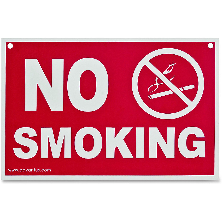 Advantus No Smoking Wall Sign (AVT83639)
