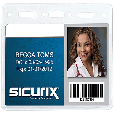 SICURIX ID Badge Holder - Horizontal (BAU67830)