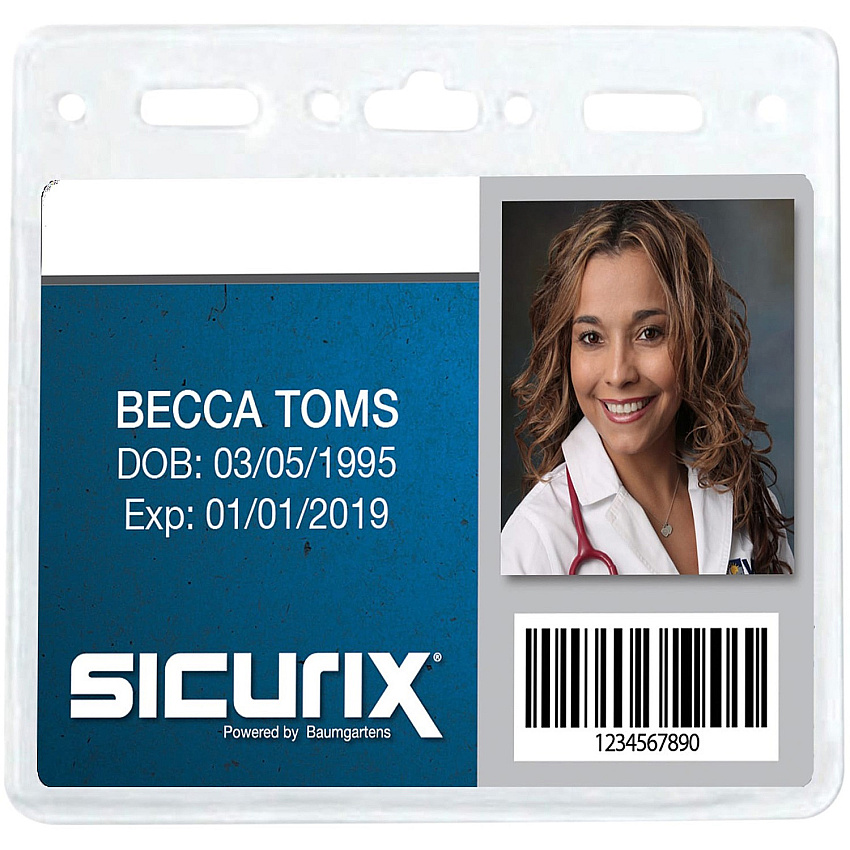 SICURIX ID Badge Holder - Horizontal (BAU67830)