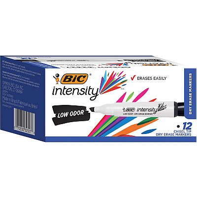 BIC Intensity Low Odor Dry Erase Markers (BICGDEM11BK)