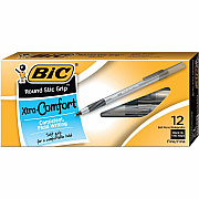 BIC Fine Point Round Stic Pens (BICGSFG11BK)