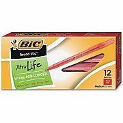 BIC Round Stic Ballpoint Pens (BICGSM11RD)