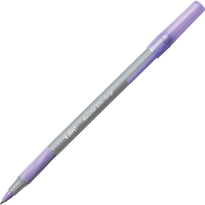 BIC Round Stic Grip Ballpoint Pen (BICGSMG11PE)
