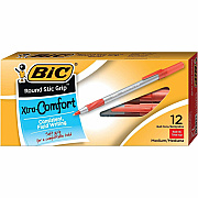 BIC Round Stic Grip Ballpoint Pen (BICGSMG11RD)