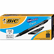 BIC Gel Retractable Pens (BICRLC11BK)