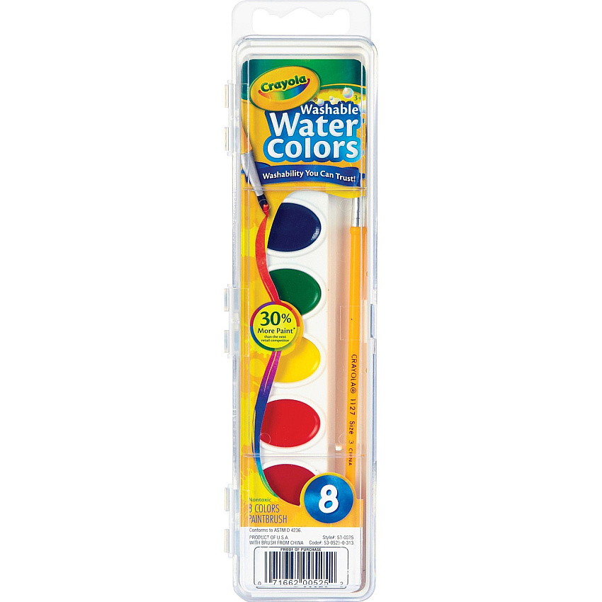 Crayola Washable Watercolors Set (CYO530525)
