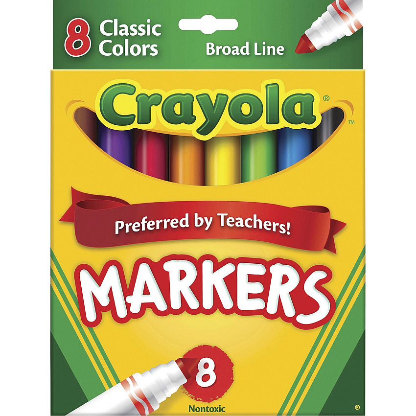 Crayola Classic Colors Broad Line Markers (CYO587708)