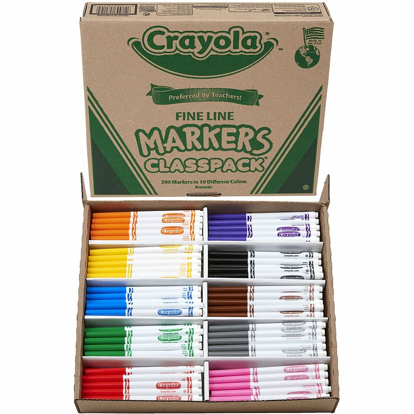 Crayola 10-Color Marker Classpack (CYO588210)