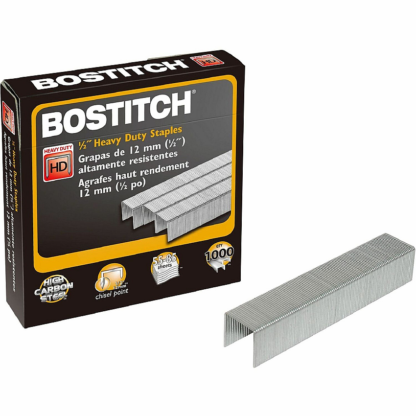 Bostitch 1/2" Heavy Duty Chisel Point Staples 1000 (BOSSB35121M)