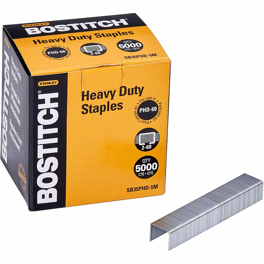 Bostitch PHD-60 Stapler Heavy Duty Premium Staples (BOSSB35PHD5M)