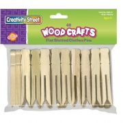 Creativity Street Flat-Slotted Clothespins (368501)