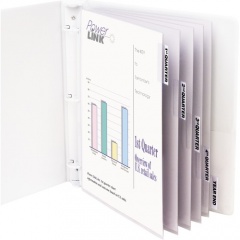 C-Line Heavyweight Poly Sheet Protectors with Index Tabs (05557)