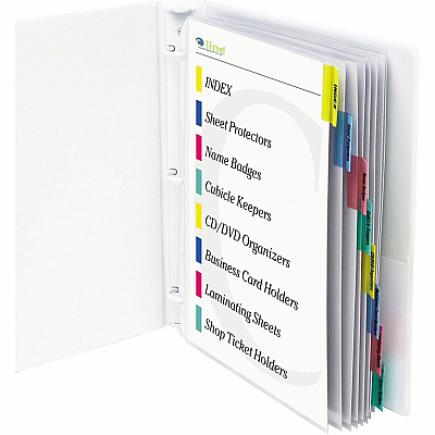 C-Line Heavyweight Poly Sheet Protectors with Index Tabs (CLI05580)