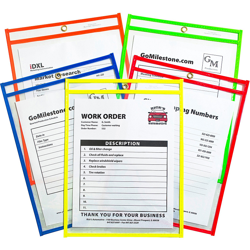 C-Line Neon Shop Ticket Holders, Stitched (CLI43910)