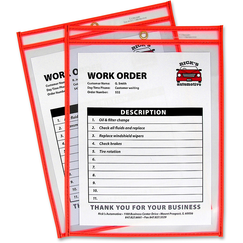 C-Line Neon Shop Ticket Holders, Stitched (CLI43912)