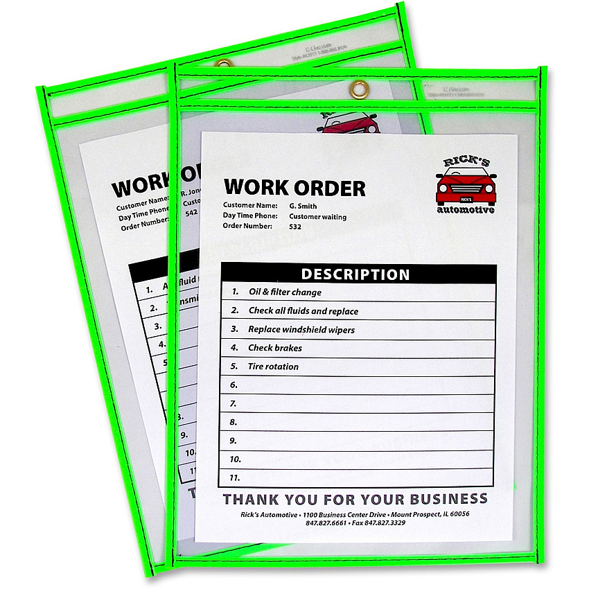 C-Line Neon Shop Ticket Holders, Stitched (CLI43913)