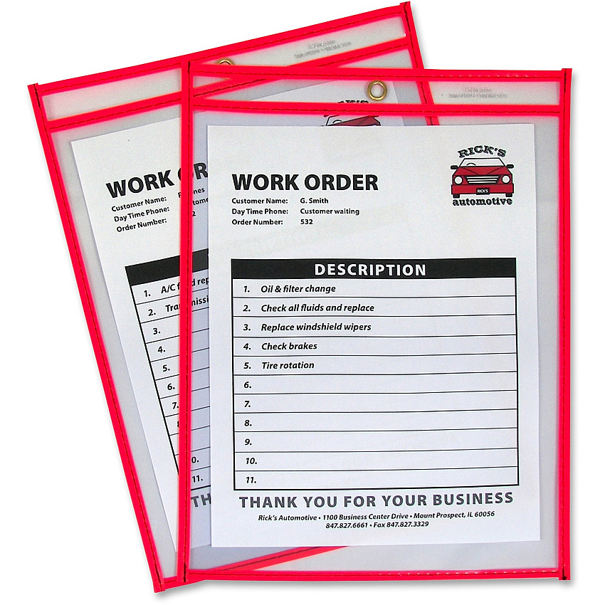 C-Line Neon Shop Ticket Holders, Stitched (CLI43914)