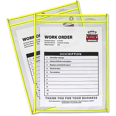 C-Line Neon Shop Ticket Holders, Stitched (CLI43916)