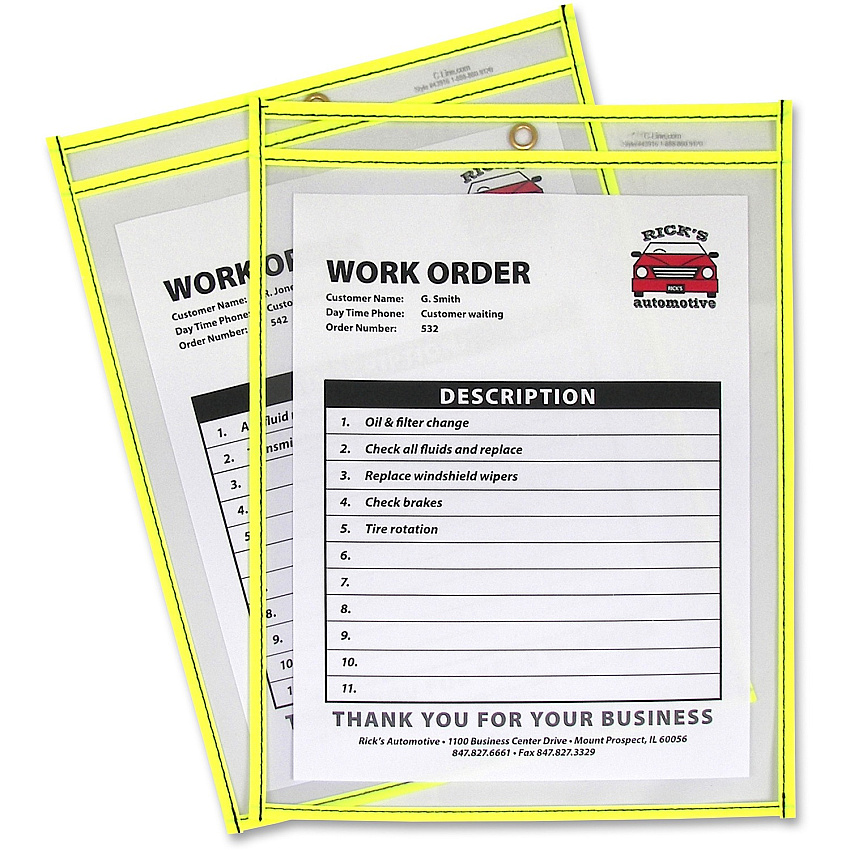 C-Line Neon Shop Ticket Holders, Stitched (CLI43916)