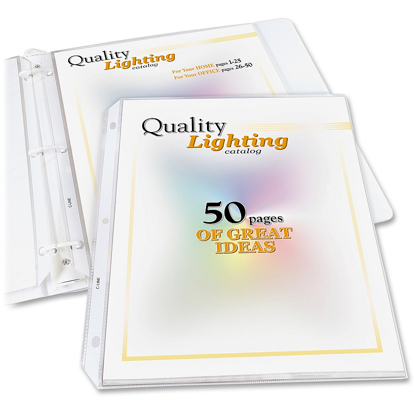 C-Line High Capacity Heavyweight Poly Sheet Protectors (CLI62020)
