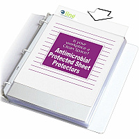 C-Line Heavyweight Poly Sheet Protectors with Antimicrobial Protection (CLI62033)