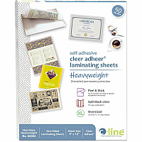 C-Line Heavyweight Cleer Adheer Laminating Sheets (CLI65004)