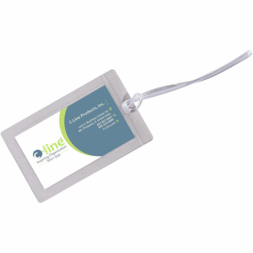 C-Line Super Heavyweight Cleer Adheer Luggage Tag with Straps (CLI65107)