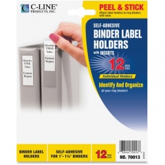 C-Line Self-Adhesive Binder Label Holders (70013)