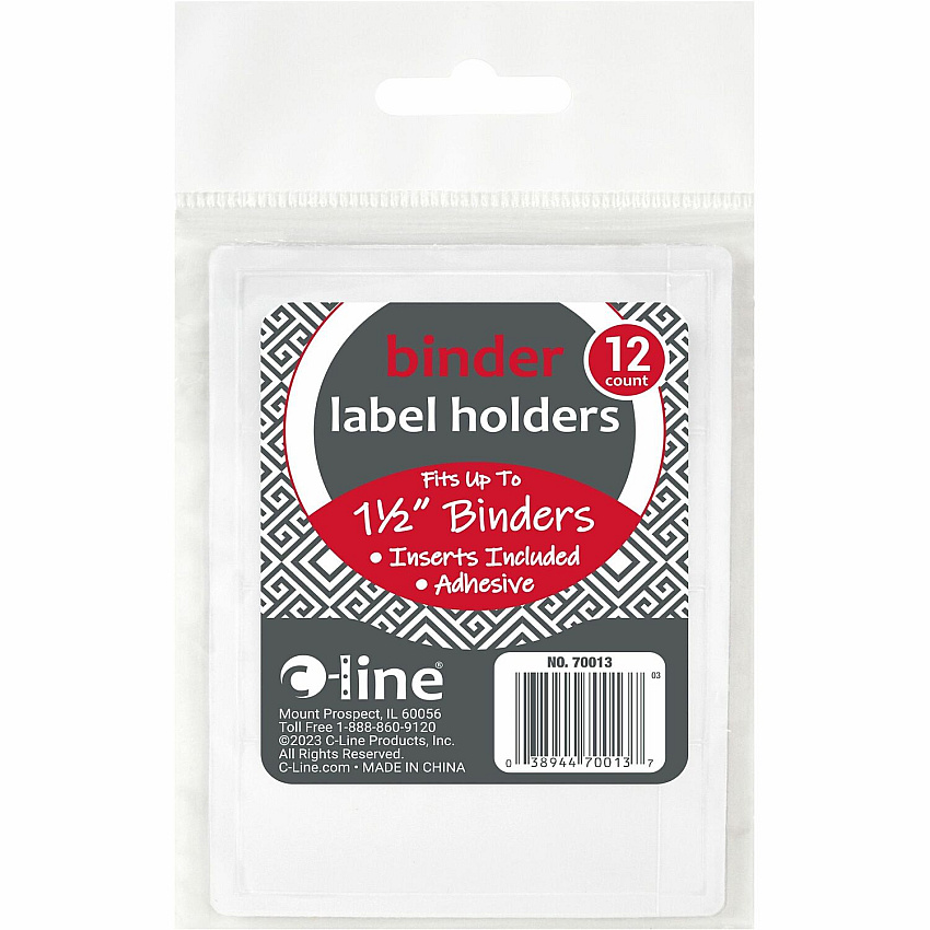 C-Line Self-Adhesive Binder Label Holders (CLI70013)