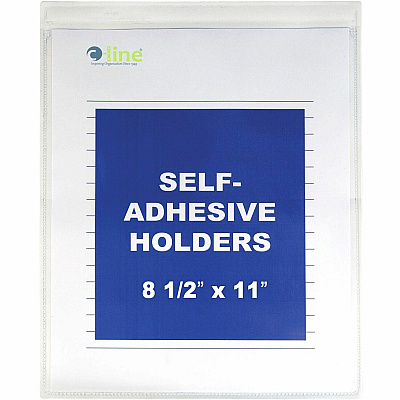 C-Line Self-Adhesive Poly Shop Ticket Holders, Welded (CLI70911)
