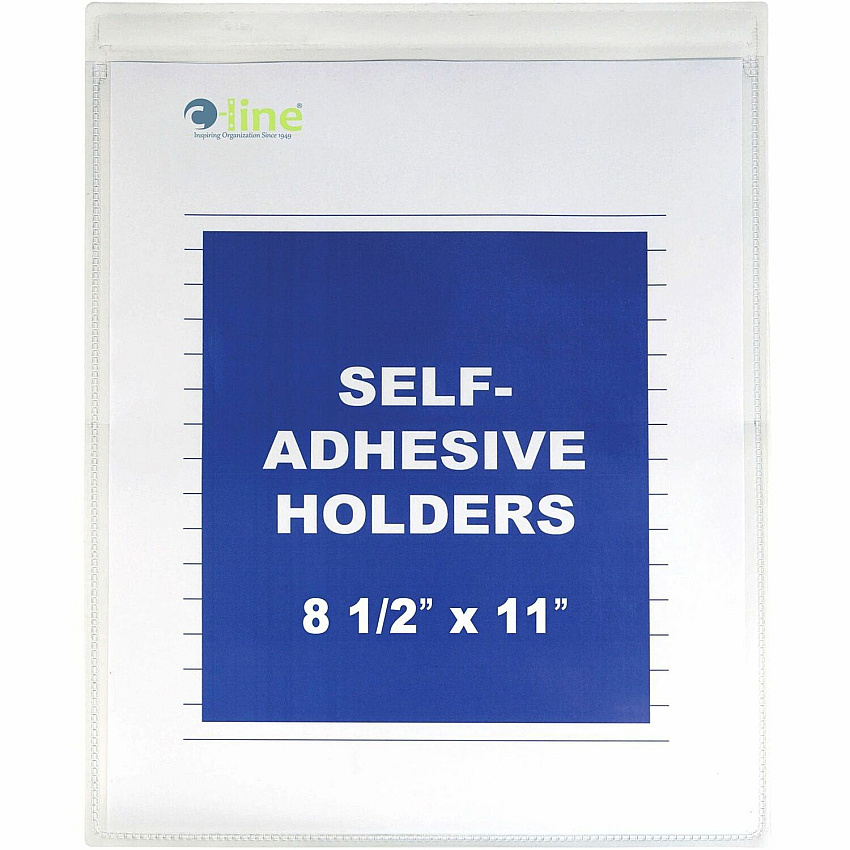C-Line Self-Adhesive Poly Shop Ticket Holders, Welded (CLI70911)