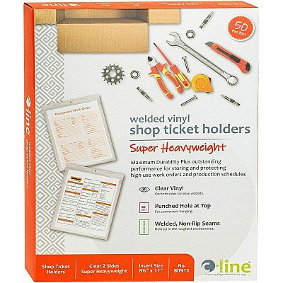 C-Line Vinyl Shop Ticket Holders, Welded (CLI80911)