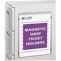 C-Line Magnetic Vinyl Shop Ticket Holders, Welded (CLI83912)