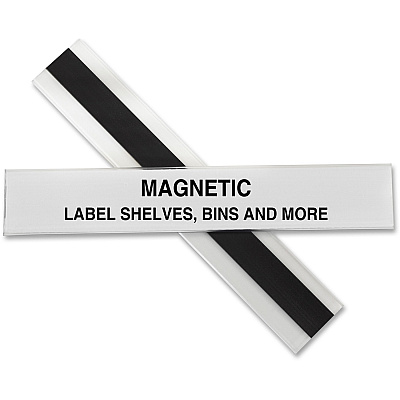 C-Line HOL-DEX Magnetic Shelf/Bin Label Holders (CLI87227)