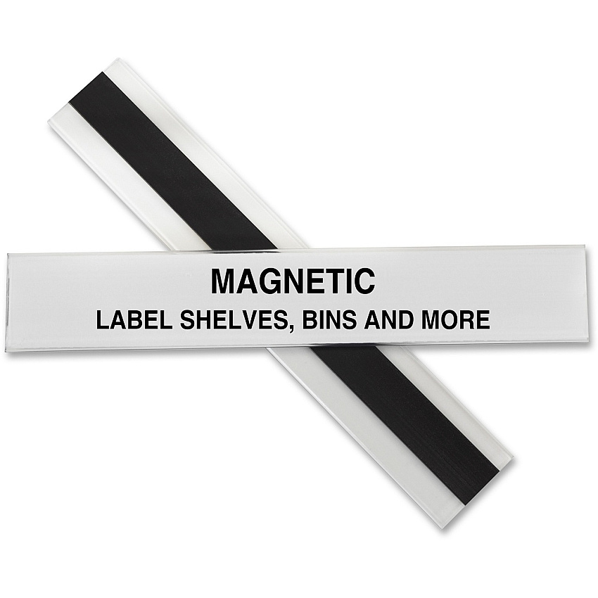 C-Line HOL-DEX Magnetic Shelf/Bin Label Holders (CLI87227)