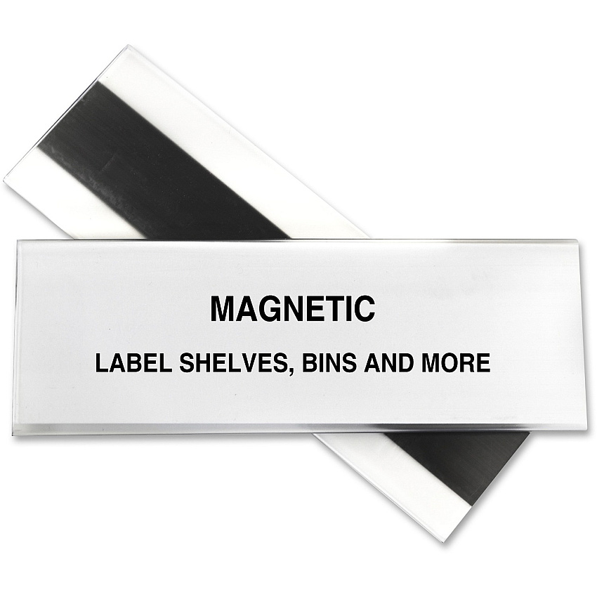 C-Line HOL-DEX Magnetic Shelf/Bin Label Holders (CLI87247)