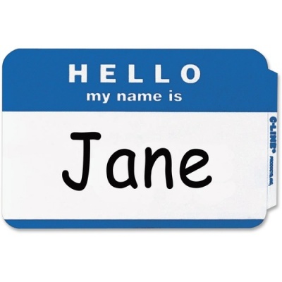 C-Line HELLO my name is... NameTags (92235)