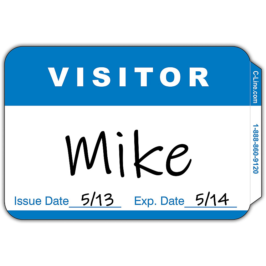 C-Line Visitor Name Tags (CLI92245)
