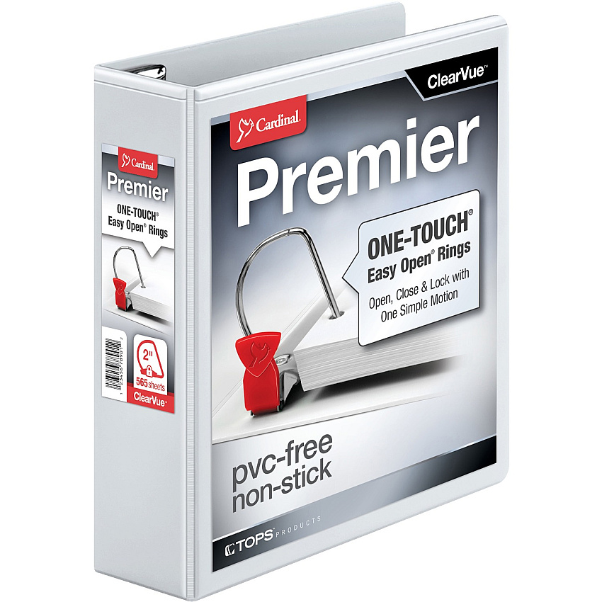 Cardinal EasyOpen Clearvue Slant D-Ring Binders (CRD10320)
