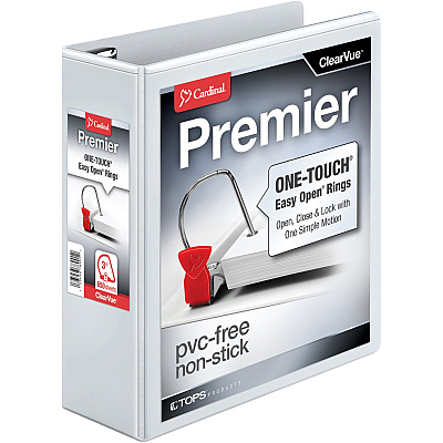 Cardinal EasyOpen Clearvue Slant D-Ring Binders (CRD10330)