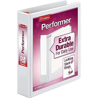 Cardinal Xtravalue Clearvue Locking D-Ring Binder (CRD19020)